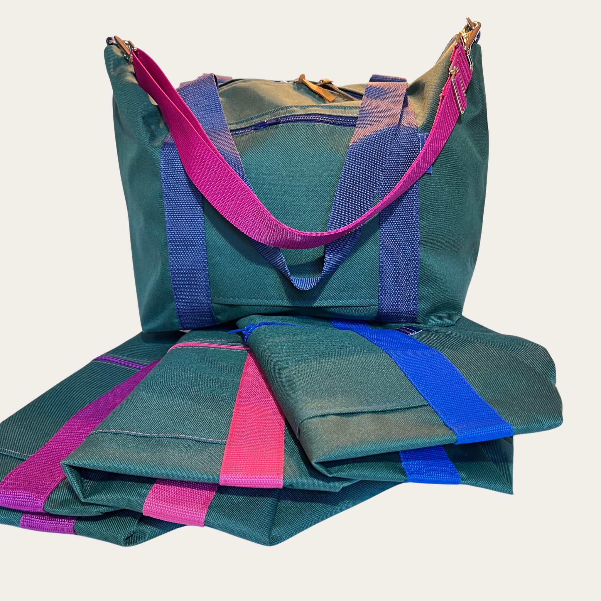 Handbag in dk.grün