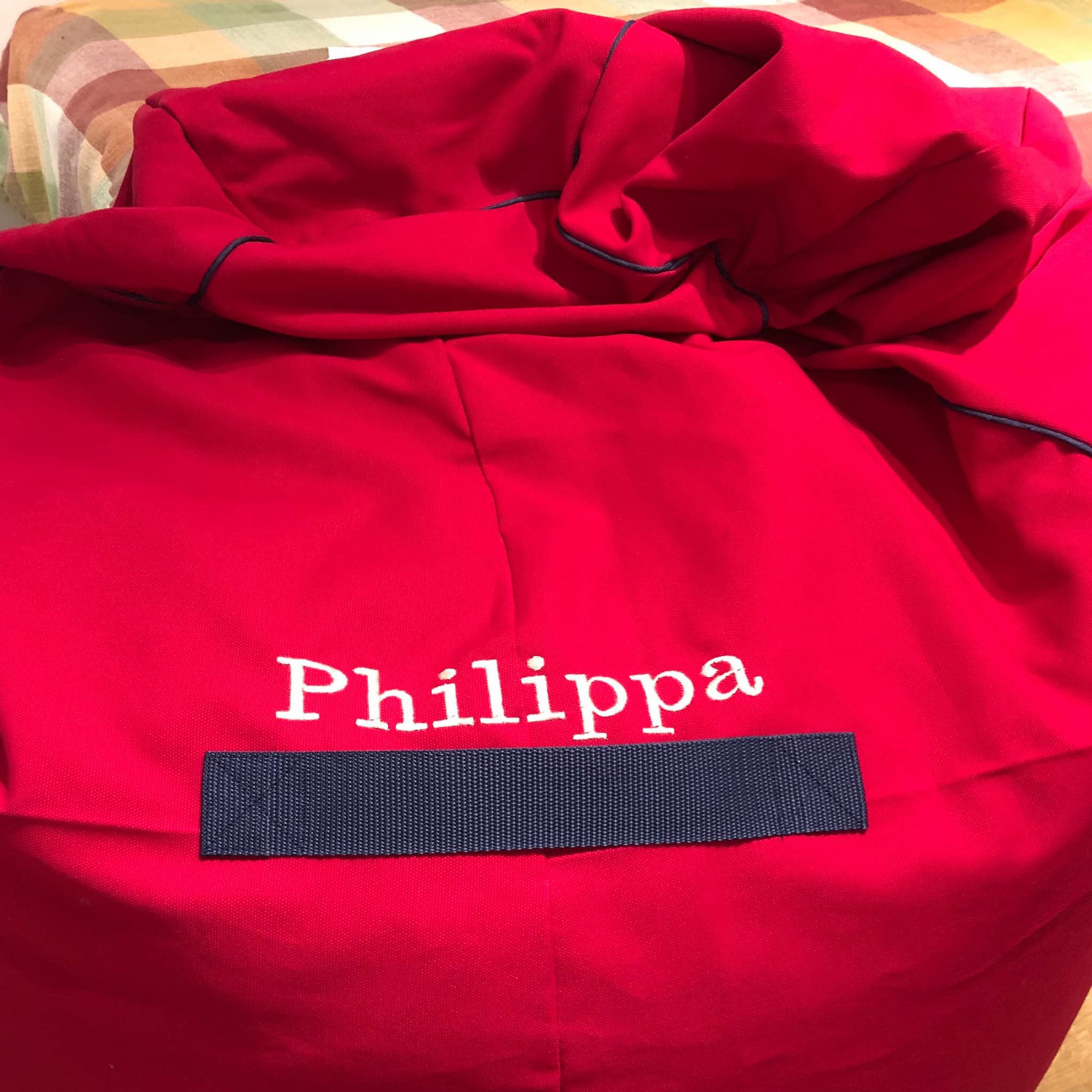 Sitzsack aus Baumwollcanvas